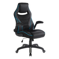 OSP Home Furnishings XEN25-BL Xeno Gaming Chair in Blue Faux Leather